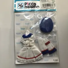 ピコニーモ1/12ミリタリーワンピースset ホワイト×ブルー