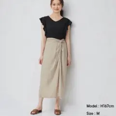 GU　レーヨン　ナロースカート　ラップのサムネイル