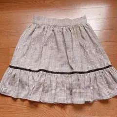 エブリン　evelyn ギンガムチェック チュール スカート