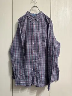 【CHAPS】チェック柄長袖シャツ XL ラルフローレン