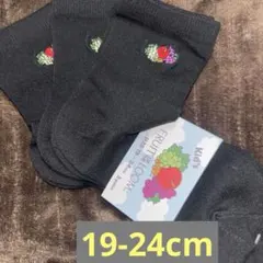 FRUIT OF THE LOOM キッズ 靴下3足セット 19-24cm