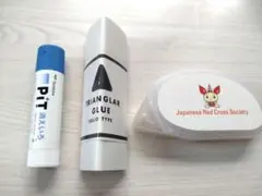 【即購入可】事務用のり 3点セット（消えいろPiT・スティックのり・テープのり）のサムネイル