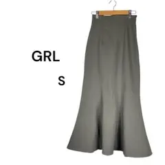 グレイル　GRL マーメイドスカート S グリーングレー　ストレッチ