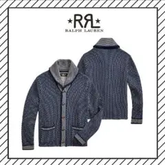 高級　肉厚ニット　RRL インディゴウールカーディガン　定価154000円