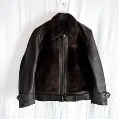 varde77 ダメージショールカラーレザージャケット　熊ジャン varde77 ダメージショールカラーレザージャケット 熊ジャン