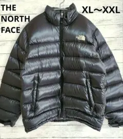 ノースフェイス ダウンジャケット XXL 黒 大きいサイズ メンズ コート 春先