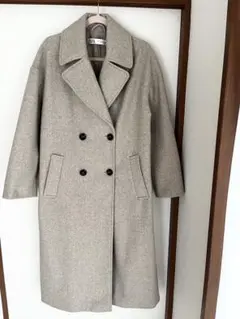 ZARA ザラ ダブルボタン チェスターコート ロング ベージュ XS 新品