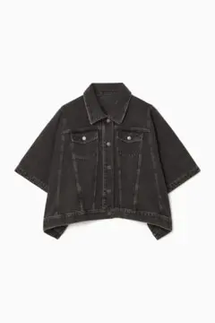 COS デニム ポンチョ ブラックのサムネイル