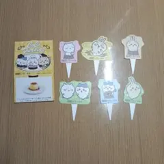 ココス×ちいかわのピック6種類とCoCoプリンの箱