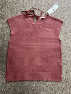 GU リブ編み　暖色ベスト M 未使用