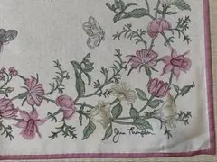 【未使用】Jim Thompson シルクスカーフ　ジムトンプソン　　　花柄　蝶