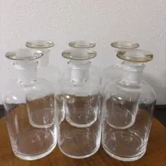 ガラス製ボトル6個セット