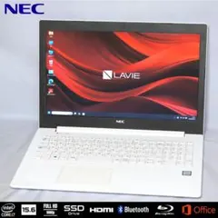 NECノート LAVIE i7/SSD/8GB/Office/バッテリー新品