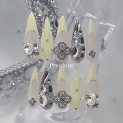 ネイルチップ ワンホン 韓国 キルティング 埋めつくし ギャル フレンチガーリー