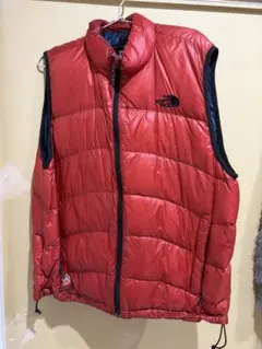The North Face レッド ダウンベスト