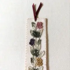 5.ハンドメイド　しおり　レース付き