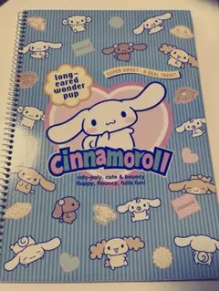 サンリオ　シナモロール　リングノート ステッカー付き　平成レトロ