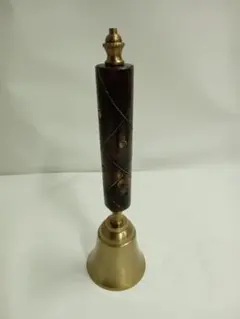 ハンドベル ブラス ウッドベル アンティーク調 呼び鈴