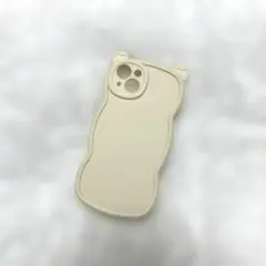 【即発送】韓国　クマ　iPhone13 ケース　韓国　ミルクホワイト