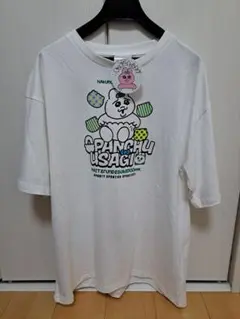 【新品】おぱんちゅうさぎ フロントプリントTシャツLサイズ はくの？はかないの？のサムネイル