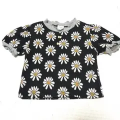 美品◎ バースデイ花柄ニット半袖カットソー 90