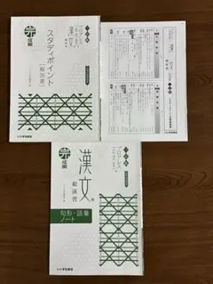 【解説書・別冊解答集】漢文総演習・完成編 スタディポイント 三訂版 プログレス