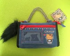 【新品タグ付き】HELLO KITTY デニムバッグ ファー付き