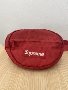 Supreme キルティング ボディバッグ レッド