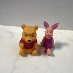 くまのプーさん ピグレット ソフビ フィギュア 2点セットのサムネイル