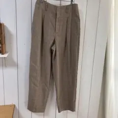 GU ジーユー　チェックパンツ　XLサイズ