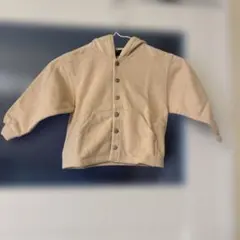 ベージュ フード付き トレーナー