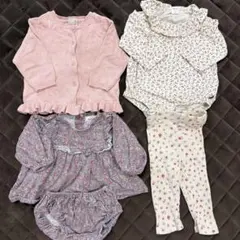 70サイズ　まとめ売り　petit main ペアマノン　フタフタ　カーディガン