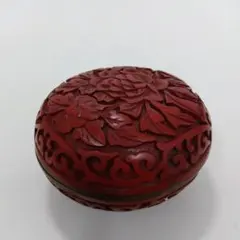 中国堆朱 香合 香道具 紫禁城 蓋物 彫漆 漆器 美術品 - メルカリ