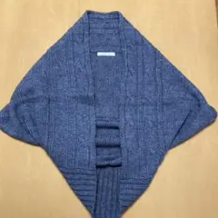 LOWRYS FARM ケーブル編み 変形カーディガン(M)