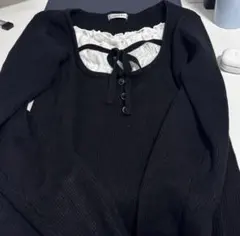 INGNI フロントレースドッキングニットトップス