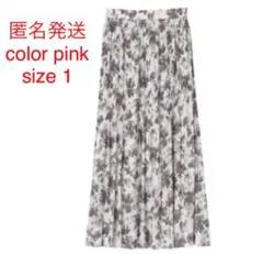 COCO DEAL アートフラワープリントマジョリカプリーツスカート