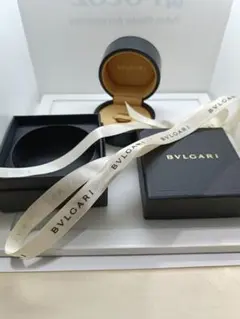 BVLGARI レザーギフトボックス 円形 おまけ のリボン付き
