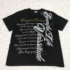 00s 英字 Tシャツ black archive grunge XL