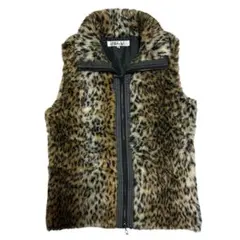 00s in the attic fur leopard vest Y2K 平成
