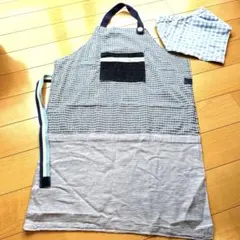 子供用　エプロンと頭巾　120-130㌢