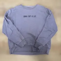 薄紫色 HUNG OUT A LOT トレーナー　スウェット