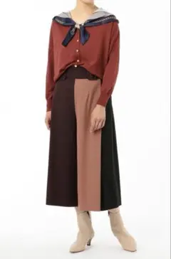 美品】RAGS CHANGE⭐️プリーツスカートキュロットパンツ ドット