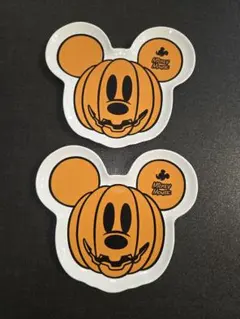 ミッキーマウス パンプキンプレート 2枚セット