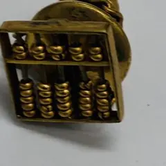 K18 18金 ネクタイピン 算盤（そろばん）モチーフ レア デザイン