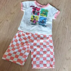 ディズニー ミッキー 半袖パジャマ セットアップ 上下セット Disney 90