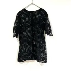 【訳あり】ZARA TRAFALUC ザラ 総レーストップス ブラックのサムネイル