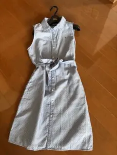 最終値下　新品Tommy Hilfiger ノースリーブシャツリボンワンピース