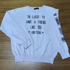 Lovetoxic 長袖 ニット 薄ピンク Mサイズのサムネイル
