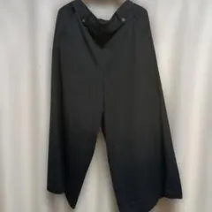 黒のイージーパンツ ボタン付きLサイズ