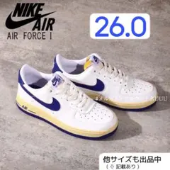 【新品26cm】NIKE エアフォース１セイル/バニラ/ロイヤルブルー